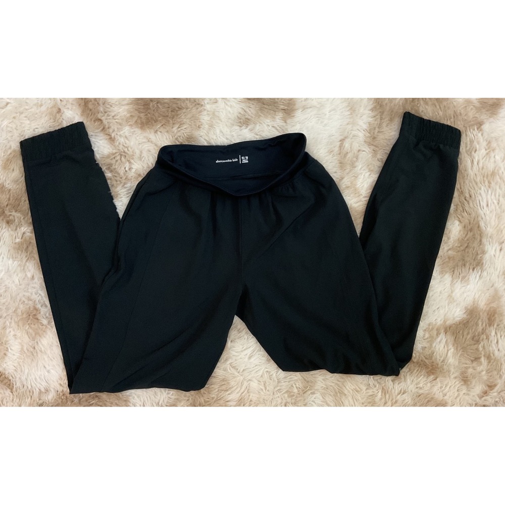 Abercrombie Kids Black Active Jogger Pants Size 15/16 NWT